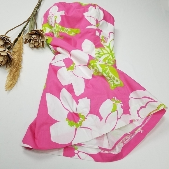 Lilly Pulitzer Franco Hotty Pink She's A Piston Size 2 Barbiecore Dress - Picture 4 of 8